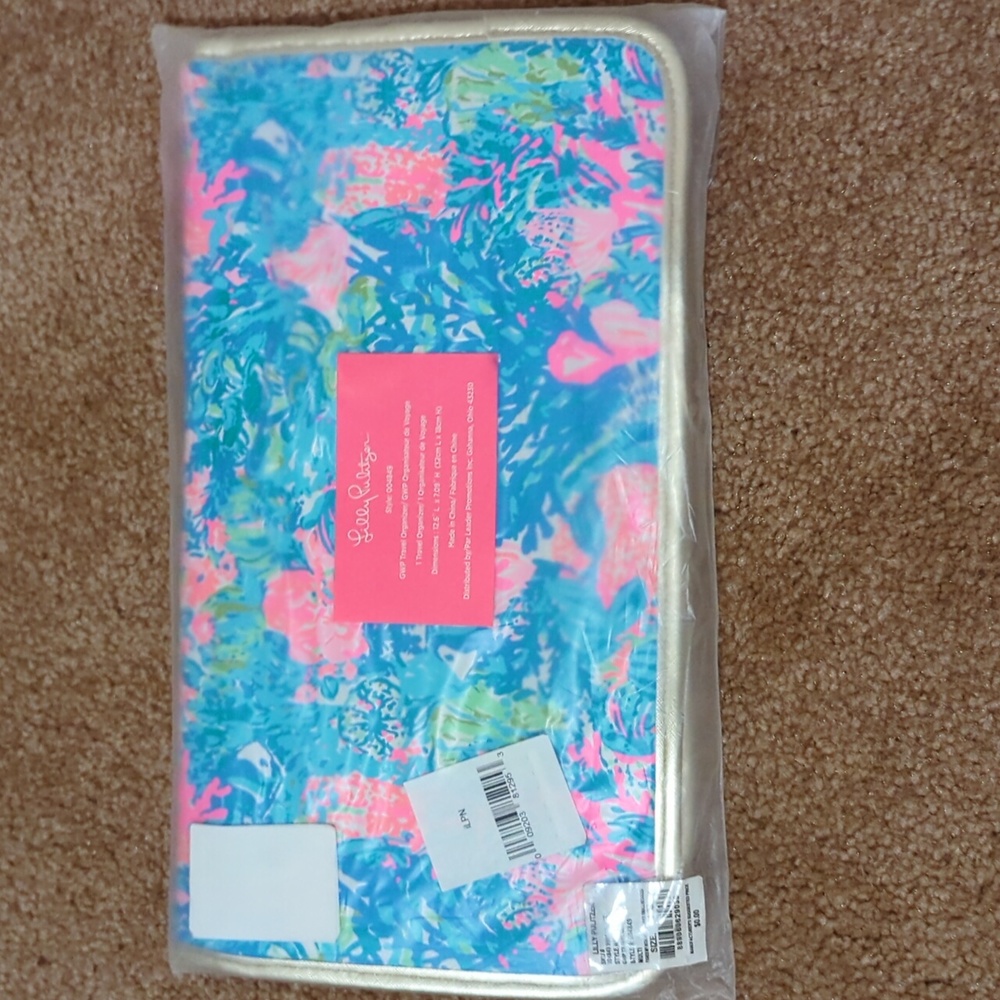 Lilly Pulitzer Travel Organizer Fished My Wish NWT